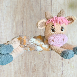 Crochet Cow Pyjama Bag