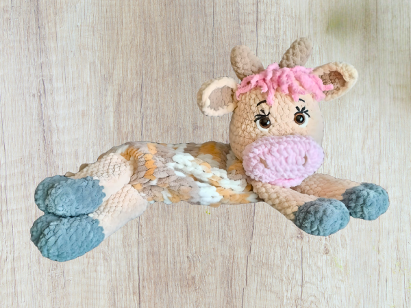 Crochet Cow Pyjama Bag