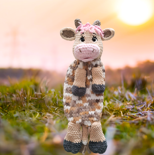 Crochet Cow Pyjama Bag2