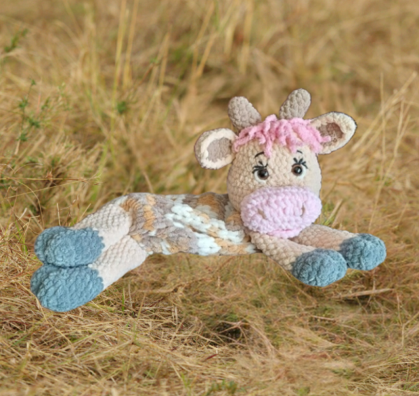 Crochet Cow Pyjama Bag3