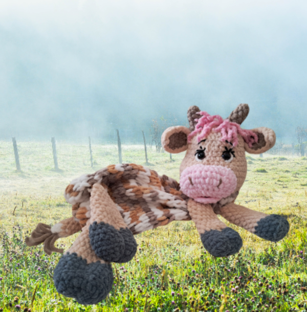 Crochet Cow Pyjama Bag5