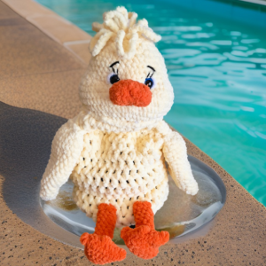 Crochet Duck Pyjama Bag2