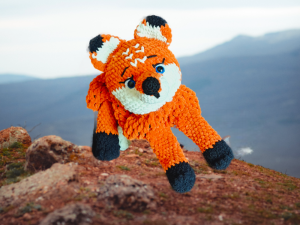 Crochet Pyjama Bag : Clever Fox Pyjama Bag - Image 2