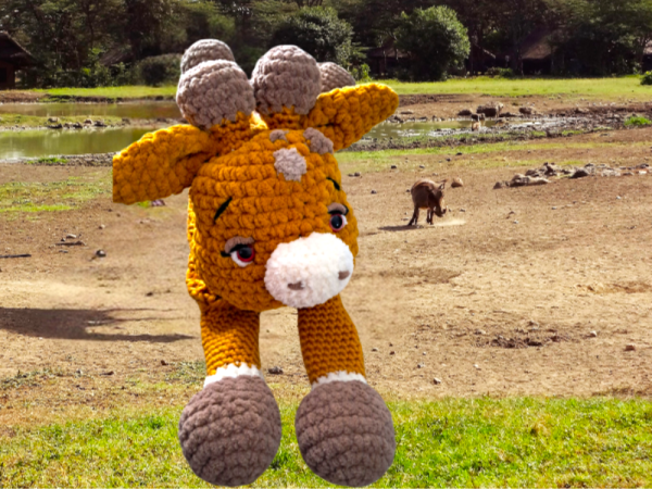 Crochet Giraffe Pyjama Bag2