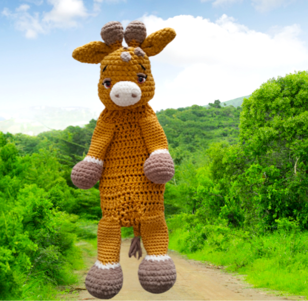 Crochet Giraffe Pyjama Bag3
