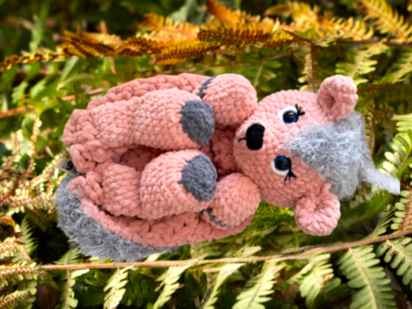 Crochet Pyjama Bag : Cute Hedgehog Pyjama Bag - Image 2