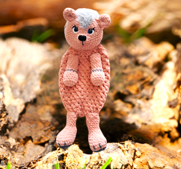 Crochet Pyjama Bag : Cute Hedgehog Pyjama Bag - Image 4