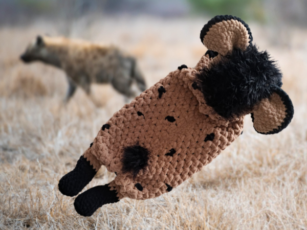 Crochet Hyena Pyjama Bag1