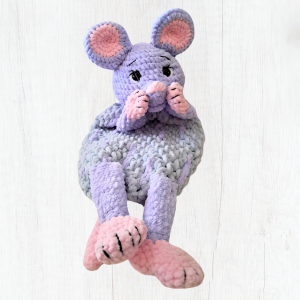 Crochet Mouse Pyjama Bag
