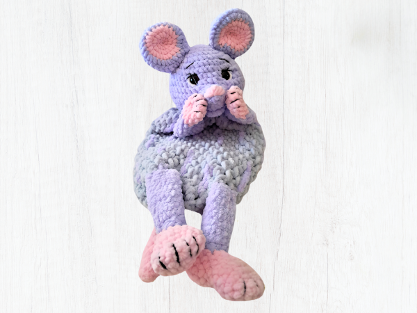 Crochet Mouse Pyjama Bag