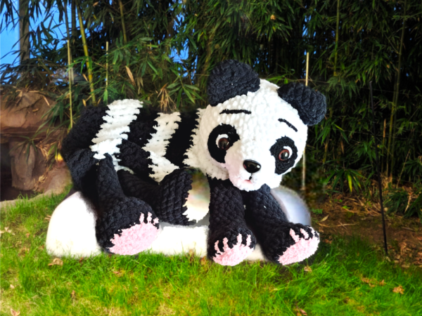 Crochet Pyjama Bag : Big Eye Panda Pyjama Bag - Image 4
