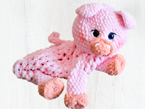 Crochet Piggy Pyjama Bag