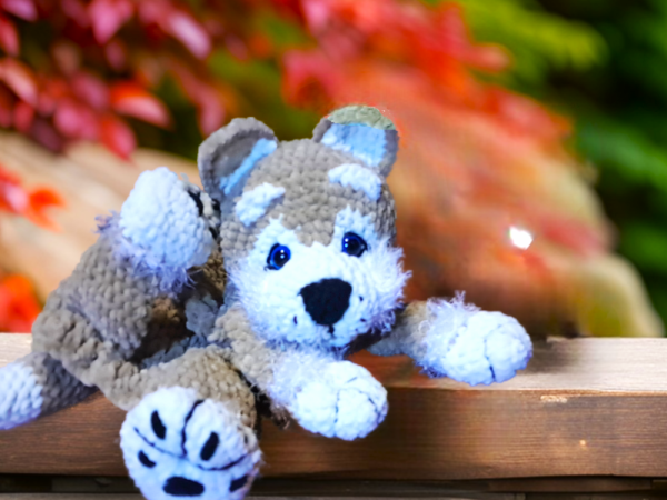 Crochet Puppy Pyjama Bag