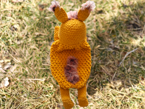 Crochet Pyjama Bag : Flufftail Squirrel Pyjama Bag - Image 2