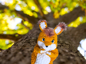 Crochet Squirrel Pyjama Bag2