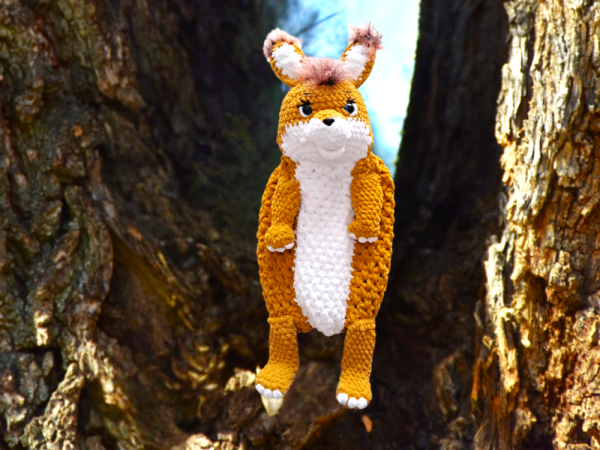 Crochet Squirrel Pyjama Bag