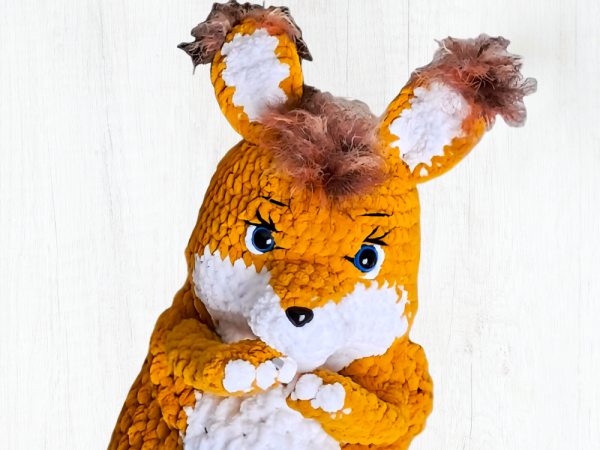 Crochet Pyjama Bag : Flufftail Squirrel Pyjama Bag - Image 3