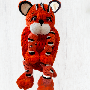 Crochet Tiger Cub Pyjama Bag