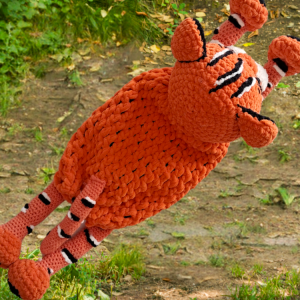Crochet Tiger Cub Pyjama Bag2