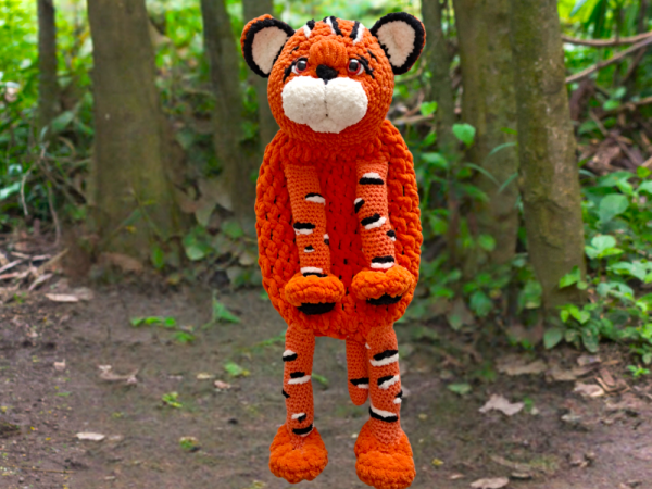 Crochet Tiger Cub Pyjama Bag3