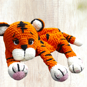 Crochet Tiger Pyjama Bag